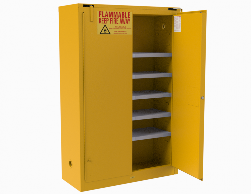 Flammable Storage, 60 Gallon, Self Close