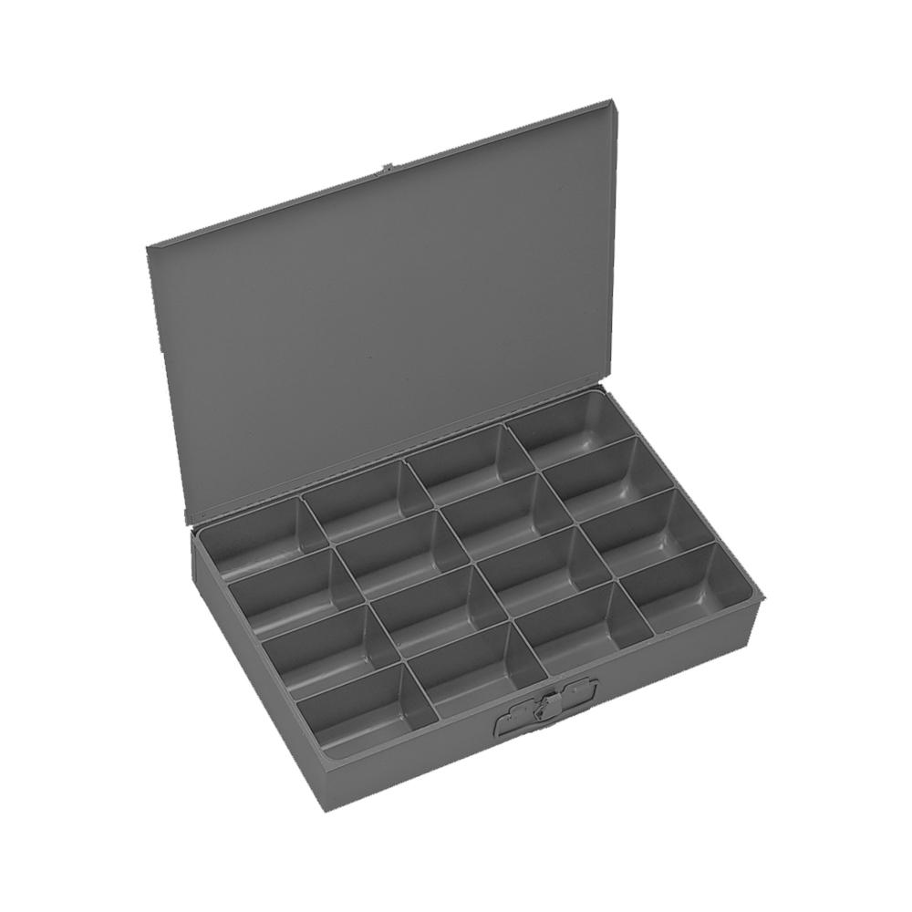 Large, Steel Compartment Box, 16 Opening