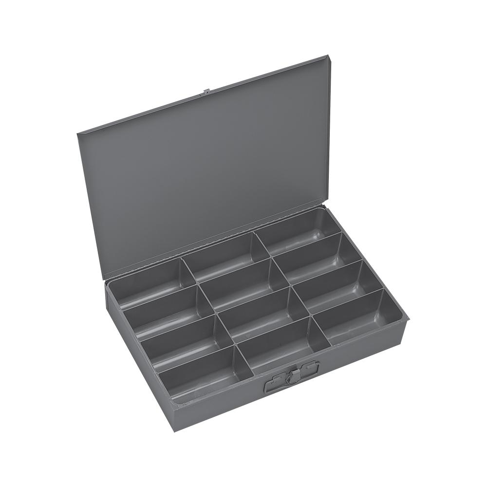 Large, Steel Compartment Box, 12 Opening
