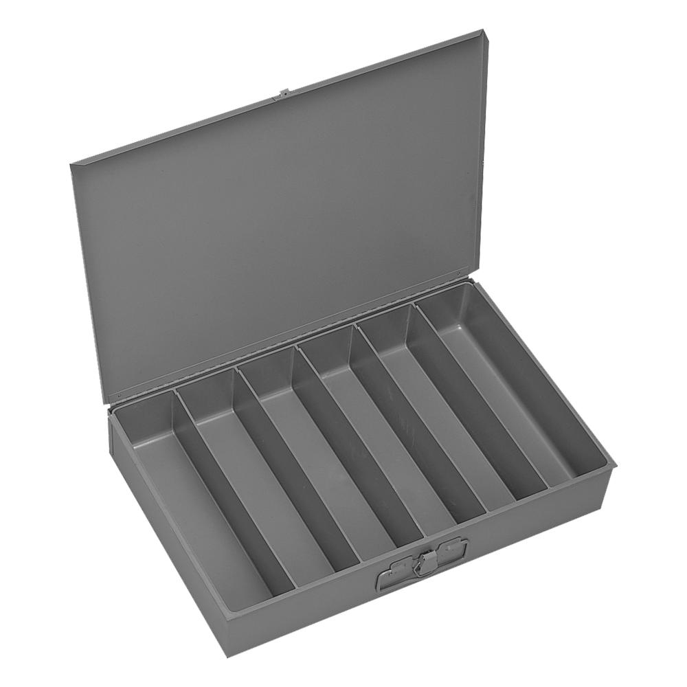 Large, Steel Compartment Box, 6 Opening
