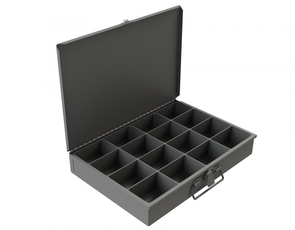Small Steel Compartment Box, 12 Opening Small Steel Compartment Box, 12 Opening