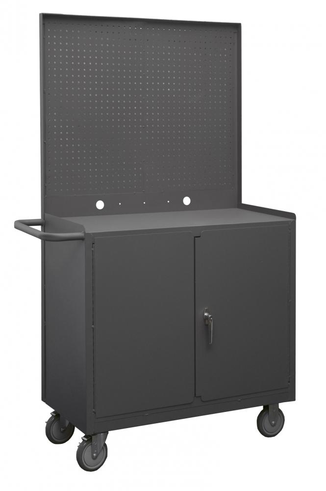 Mobile Bench Cabinet, 1 Shelf, 4 Drawers