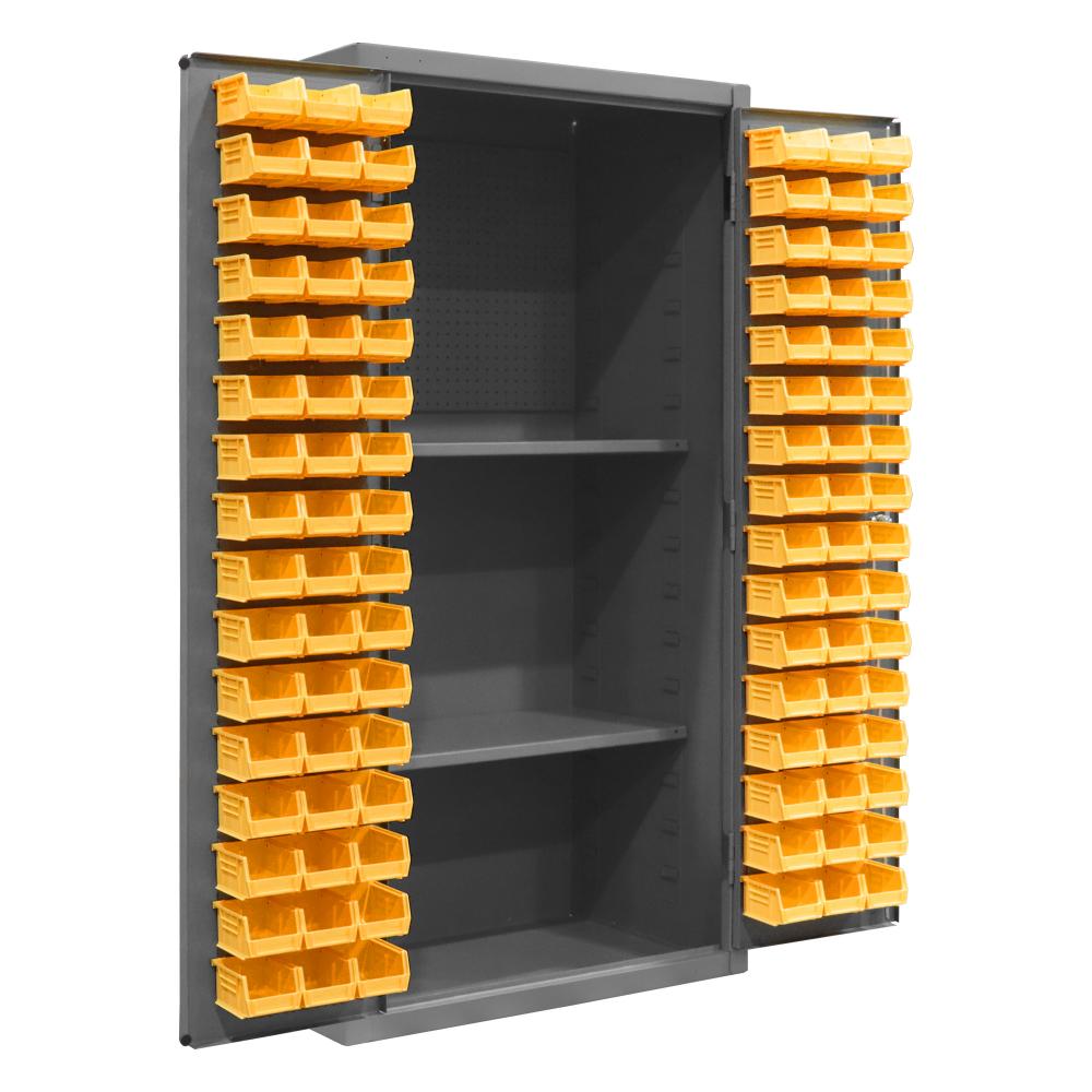 Pegboard Cabinet, 2 Shelves, 96 Bins