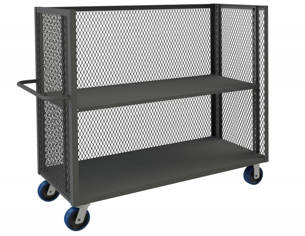 3 Sided Mesh Truck, 2 Shelves