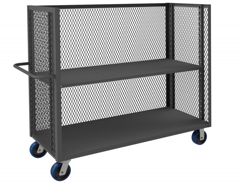 3 Sided Mesh Truck, 1 Adjustable Shelf