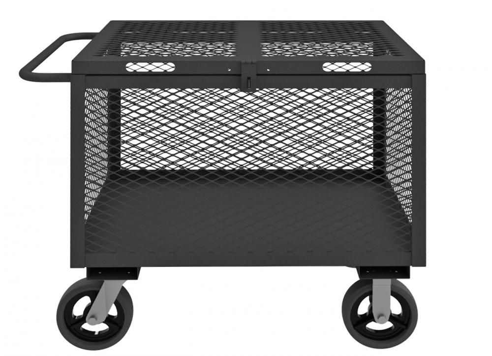 4 Sided Mesh Box Truck, Hinged Cover