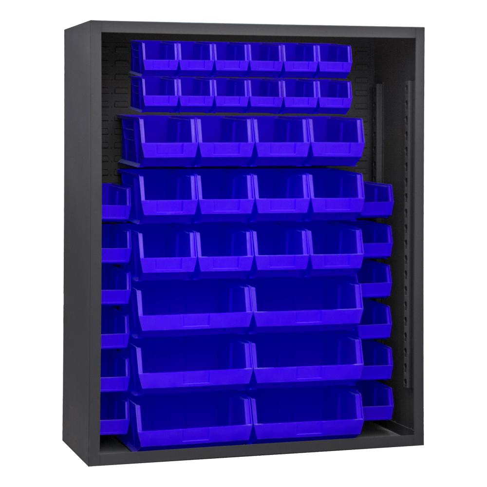 Enclosed Shelving, 42 Yellow Bins Enclosed Shelving, 42 Yellow Bins