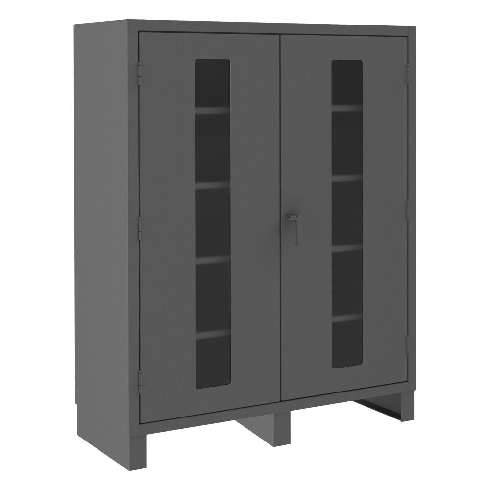 Cabinet, Clearview Doors, 4 Shelves