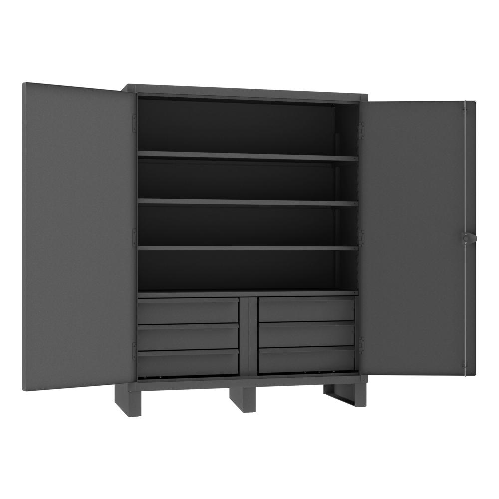 Cabinet, 4 Shelves, 6 Drawers