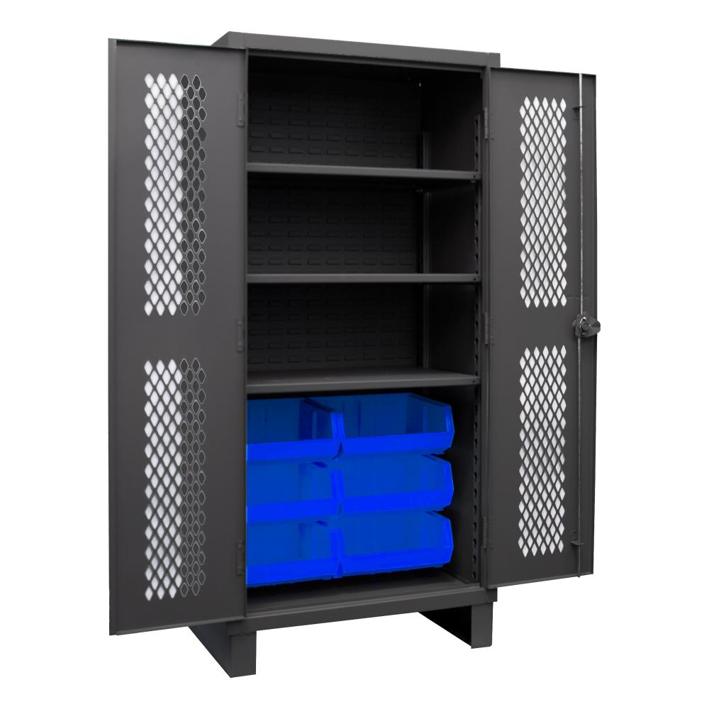 Ventilated Cabinet, 3 Shelves, 6 Bins Ventilated Cabinet, 3 Shelves, 6 Bins