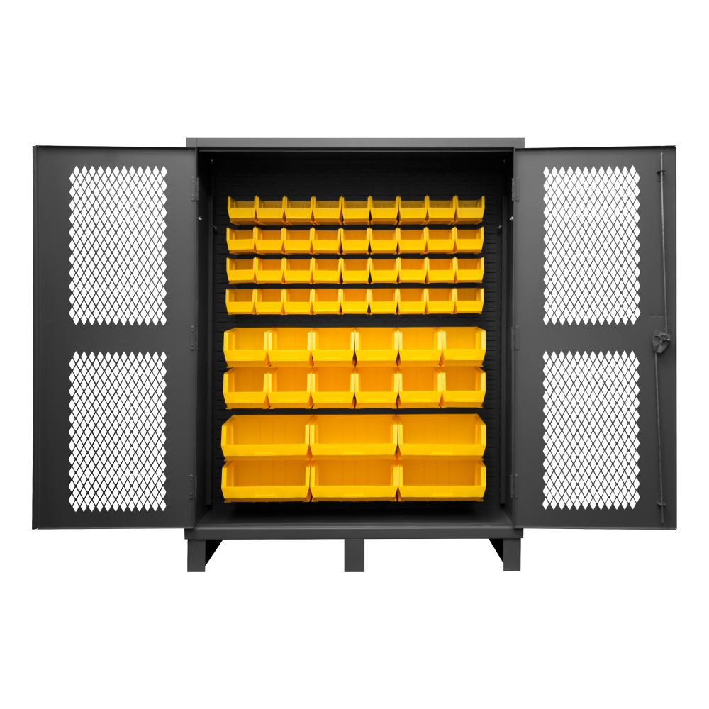 Ventilated Cabinet, 54 Yellow Bins Ventilated Cabinet, 54 Yellow Bins