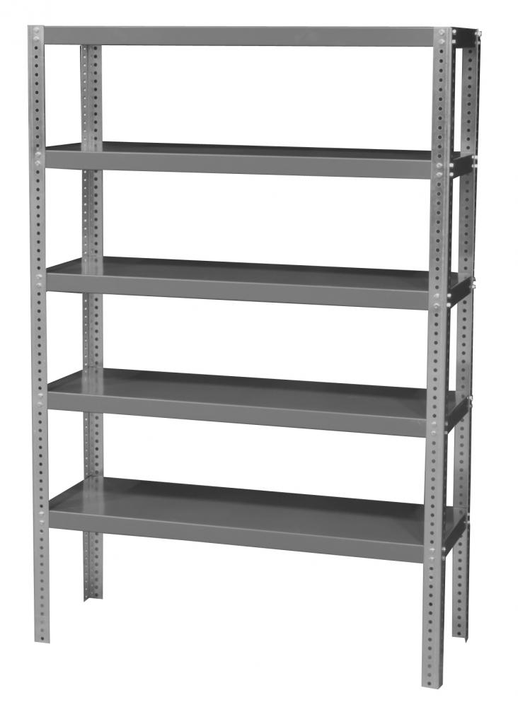 Heavy Duty Shelving, 5 Shelves, Gray Heavy Duty Shelving, 5 Shelves, Gray