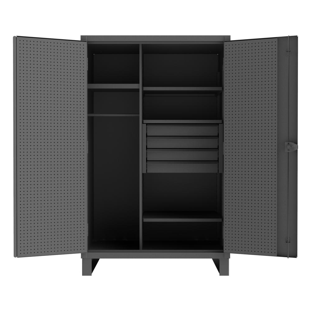 Wardrobe Cabinet, 4 Shelves, 4 Drawers