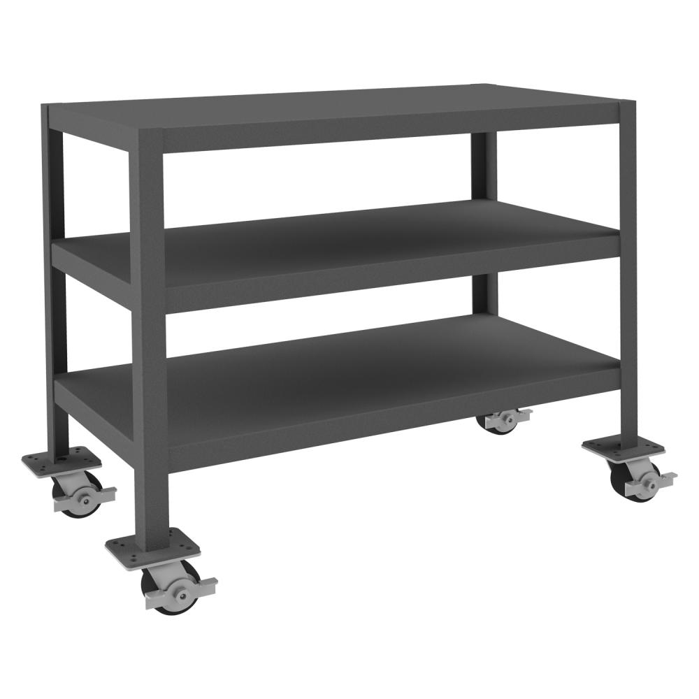 Mobile MT Workbench, 3 Shelves, 18 x 36