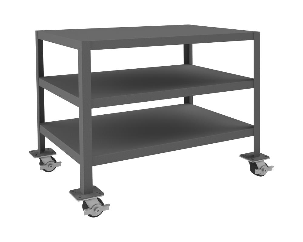 Mobile MT Workbench, 3 Shelves, 24 x 36