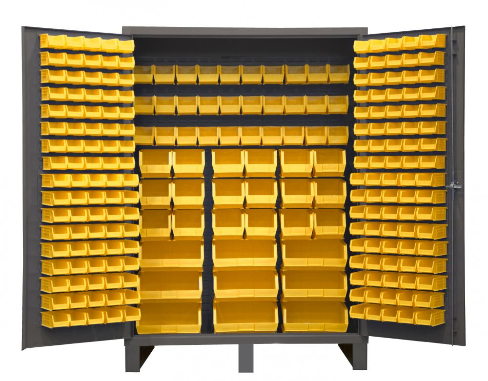 Cabinet, 227 Yellow Bins Cabinet, 227 Yellow Bins