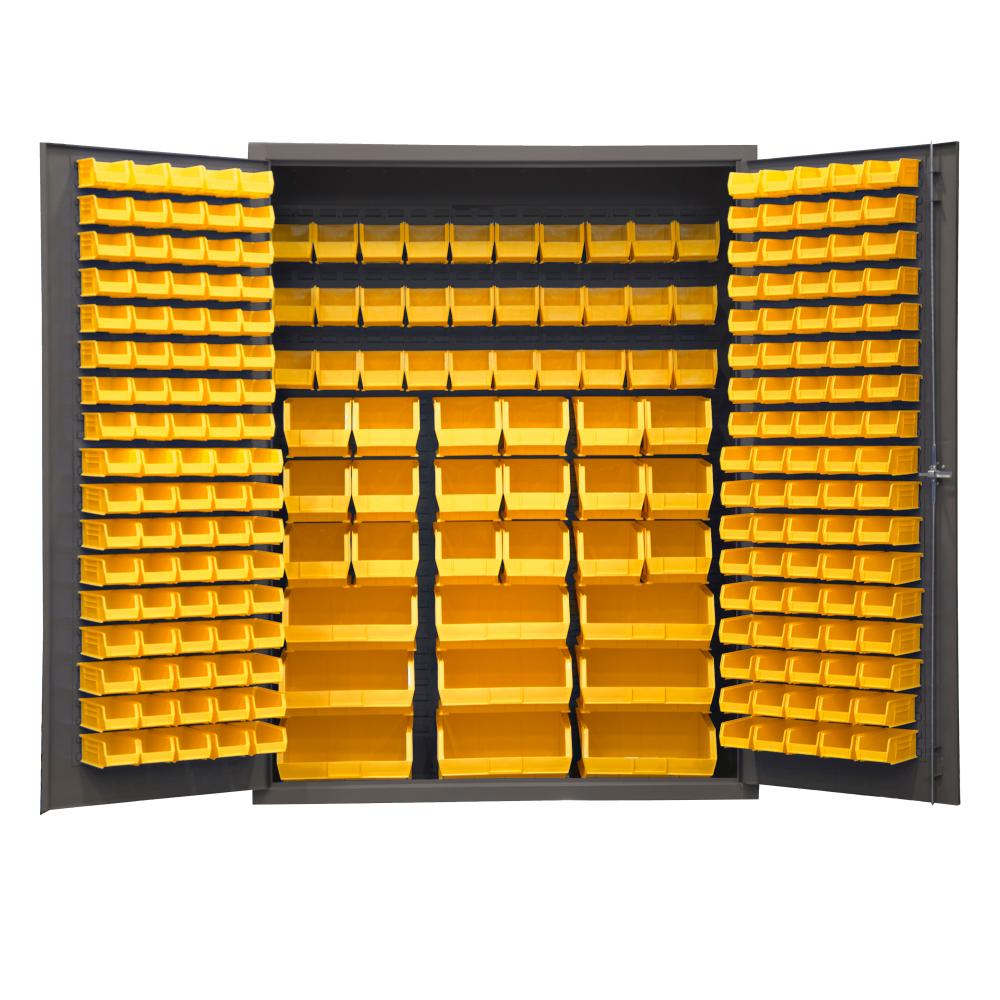 Cabinet, 227 Yellow Bins, No Legs Cabinet, 227 Yellow Bins, No Legs