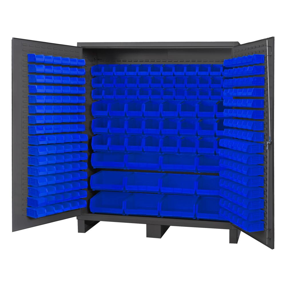 Cabinet, 264 Blue Bins Cabinet, 264 Blue Bins