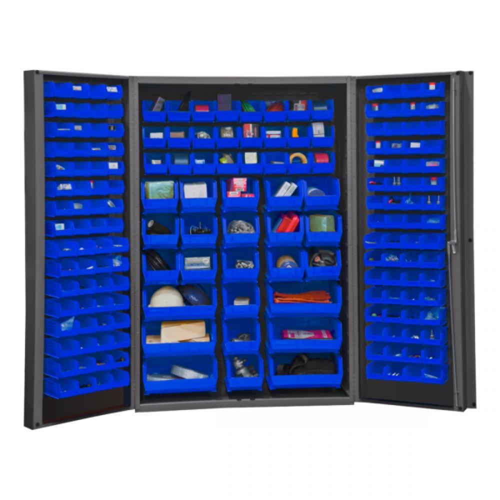 Cabinet, 176 Blue Bins