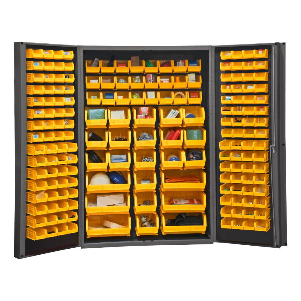 Cabinet, 176 Yellow Bins