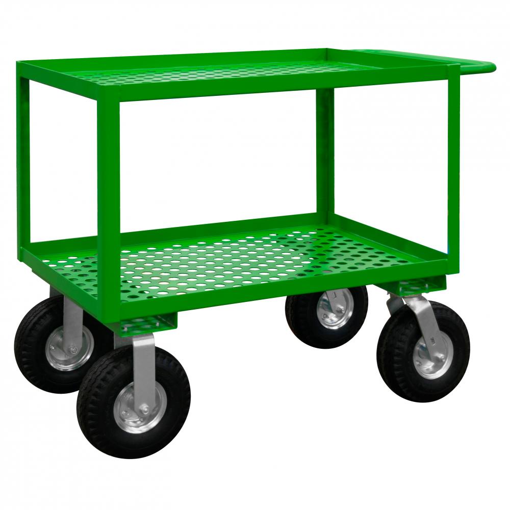 Garden Cart, 2 Perforated Shelves