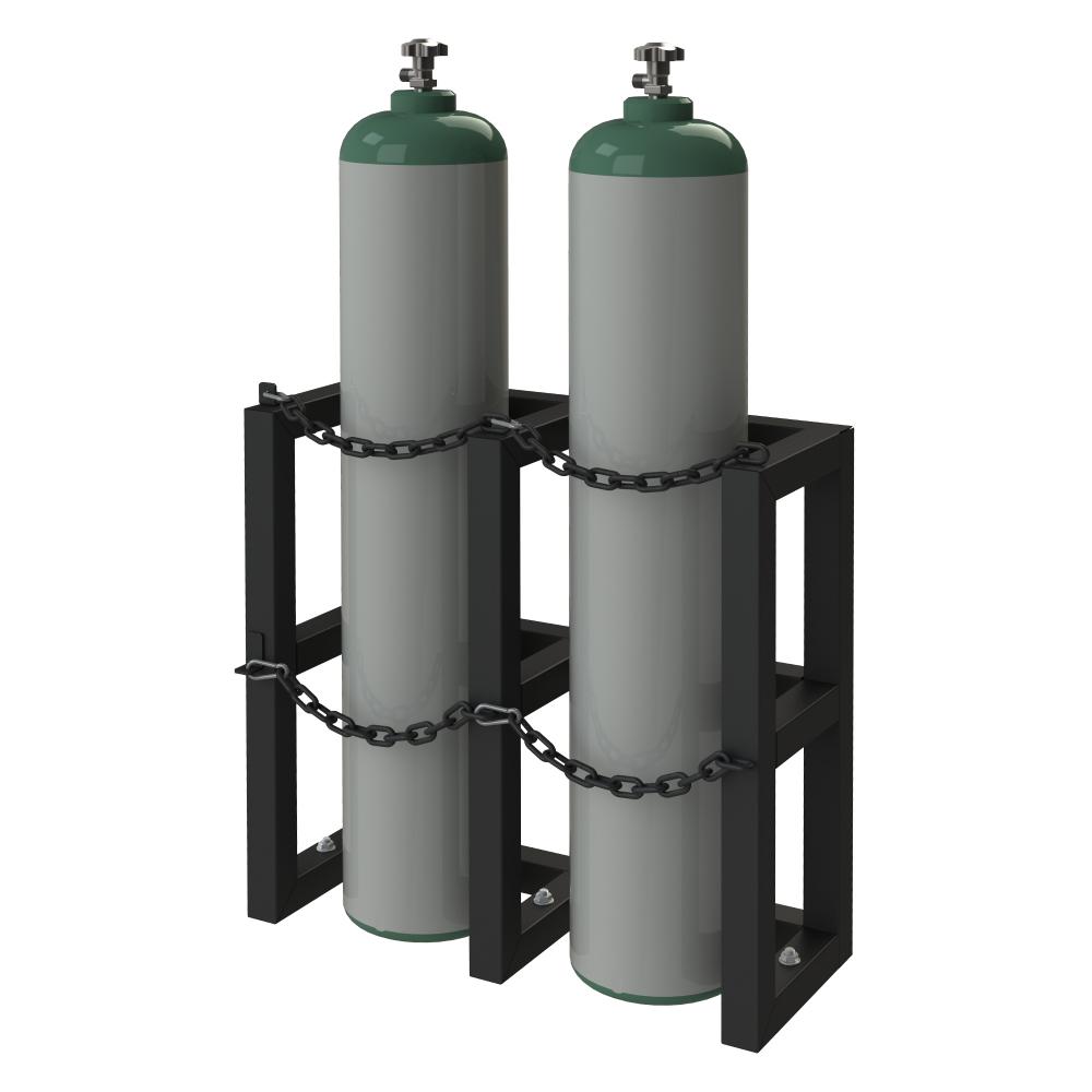Gas Cylinder Rack For 2 Vert. Cylinders
