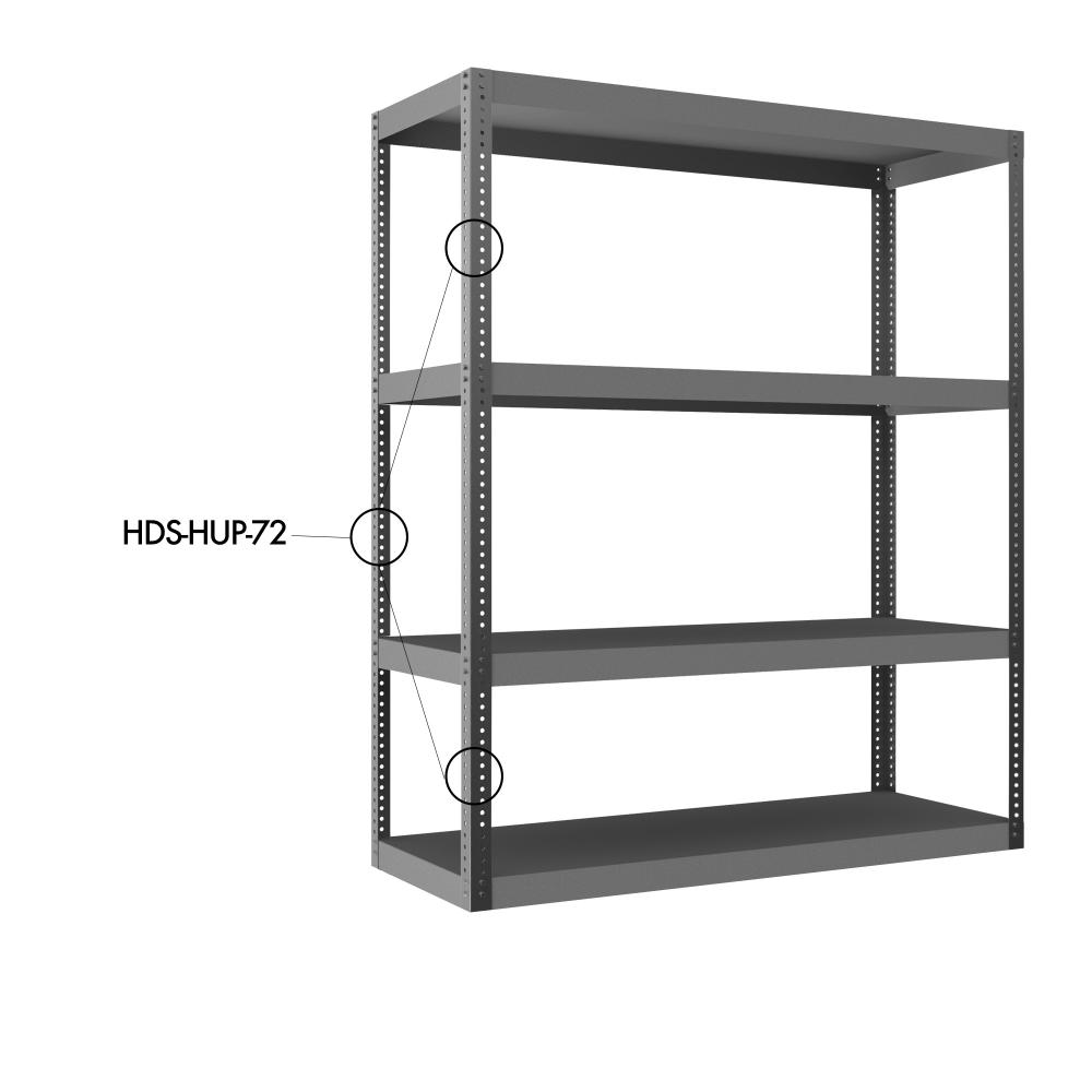 Upright For Shelving, 72" Upright For Shelving, 72"