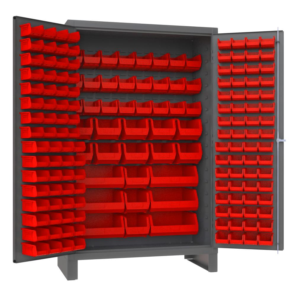 Cabinet, 171 Red Bins Cabinet, 171 Red Bins