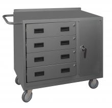 Durham Manufacturing 2211A-LU-95 - Mobile Bench Cabinet, 1 Shelf