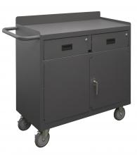 Durham Manufacturing 2220-95 - Mobile Bench Cabinet, 2 Shelf, 2 Door