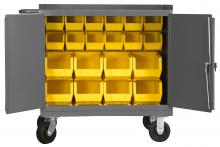 Durham Manufacturing 3100-BLP-95 - Mobile Bench Cabinet, No Shelves Or Bins