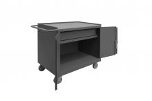 Durham Manufacturing 3100-95 - Mobile Bench Cabinet, 1 Shelf