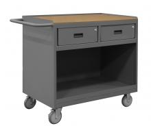 Durham Manufacturing 3118-95 - Mobile Bench Cabinet, 1 Door, Steel Top