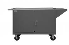 Durham Manufacturing 3401-95 - Mobile Bench Cabinet, 1 Shelf, 4 Drawers