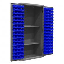 Durham Manufacturing 3501-DLP-PB-96-2S-5295 - Pegboard Cabinet, 2 Shelves, 96 Bins