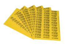 Durham Manufacturing 375-D706 - Labels For Bins, Yellow