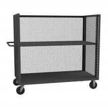 Durham Manufacturing 3ST-EX3060-2AS-95 - 3 Sided Mesh Truck, 2 Adjustable Shelves