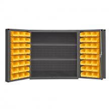 Durham Manufacturing DC-243636-48-2S-95 - Cabinet, 2 Shelves, 48 Yellow Bins