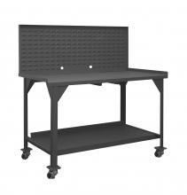 Durham Manufacturing DWBM-3060-BE-LP-95 - Mobile Workbench, Louvered Panel, 60 x 3