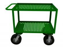 Durham Manufacturing GC-2436-2-10PN-83T - Garden Cart, 2 Perforated Shelves
