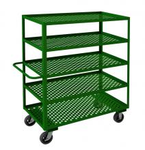Durham Manufacturing GC-2448-5-6MR-83T - Garden Cart, 5 Perforated Shelves