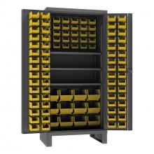 Durham Manufacturing HDC36-108-3S95 - Cabinet, 3 Shelves, 108 Yellow Bins