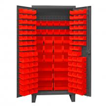 Durham Manufacturing HDC36-126-1795 - Cabinet, 126 Red Bins