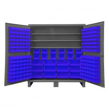 Durham Manufacturing HDC72-192-3S5295 - Cabinet, 3 Shelves, 192 Blue Bins