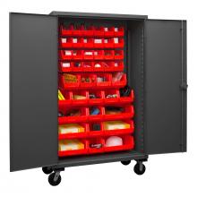 Durham Manufacturing HDCM48-42-1795 - Mobile Cabinet, 42 Red Bins