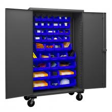 Durham Manufacturing HDCM48-42-5295 - Mobile Cabinet, 42 Blue Bins