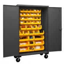 Durham Manufacturing HDCM48-42-95 - Mobile Cabinet, 42 Yellow Bins