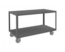 Durham Manufacturing HMT-2448-2-95 - High Deck Mobile Table, 2 Shelves