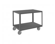 Durham Manufacturing HMT12G24365PU295 - High Deck Mobile Table, 2 Shelves