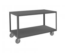 Durham Manufacturing HMT12G24485PU295 - High Deck Mobile Table, 2 Shelves